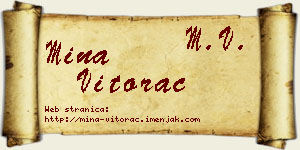 Mina Vitorac vizit kartica